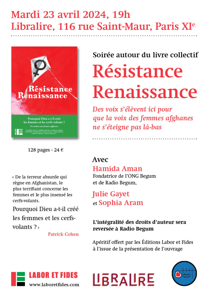 Soirée Résistance Renaissance Paris 23 avril Hamida Aman Radio Begum