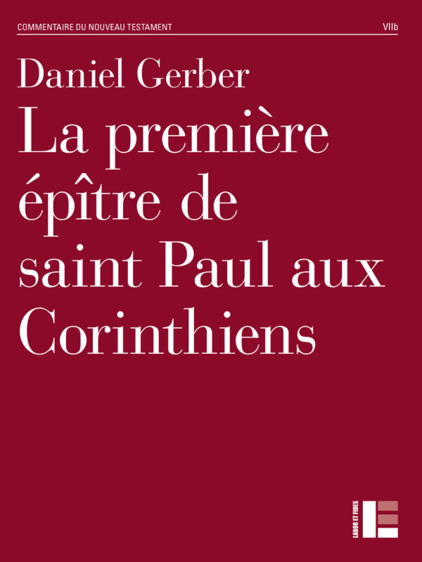Daniel Gerber Première épître saint Paul Corinthiens