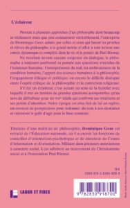 4e couv Gour L'éclaireur Paul Ricoeur