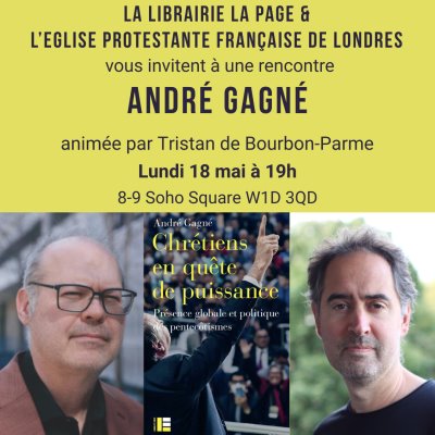 André Gagné à la librairie La Page de Londres