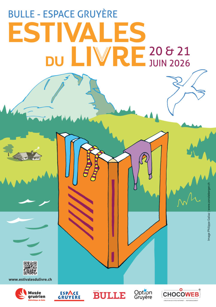 Affiche des Estivales du livre 2026 à Bulle