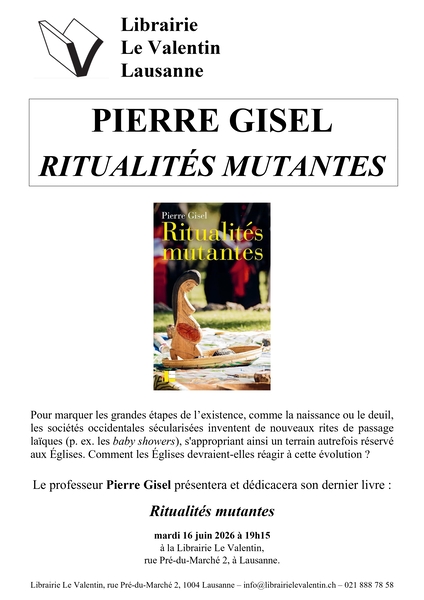 Pierre Gisel au Valentin à Lausanne